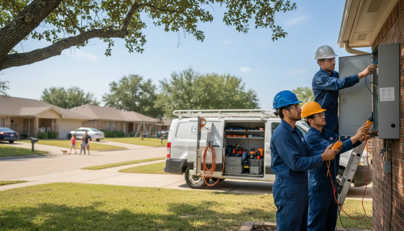 Certified electrician providing emergency electrical services in Hennessey, OK